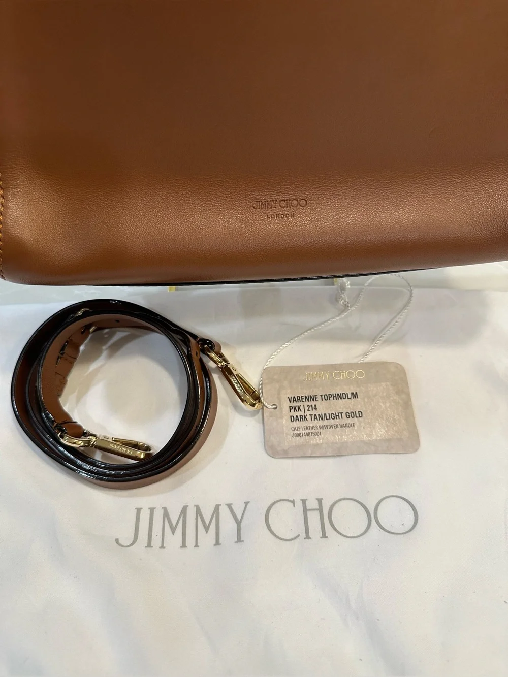 JIMMY CHOO VARENNE TOP HANDLE 2-WAY BAG
